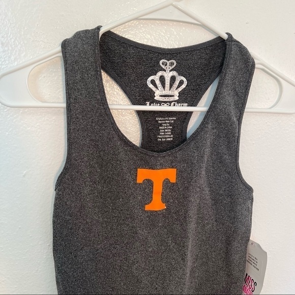 Miss Fanatic Racerback Tank Top Charcoal Gray Tennessee - Picture 3 of 9